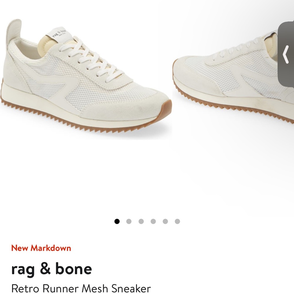 Cream size 11 sneakers by Rag and Bone